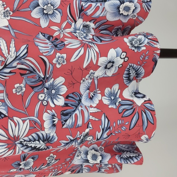 Tokito Womens Dress Size 6 Pink Grey Floral Short Sleeve Fit & Flare Keyhole NEW - Picture 7 of 16